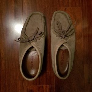Worn Clarks Original Wallabee